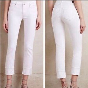 AG The Stevie Cuff White Jeans